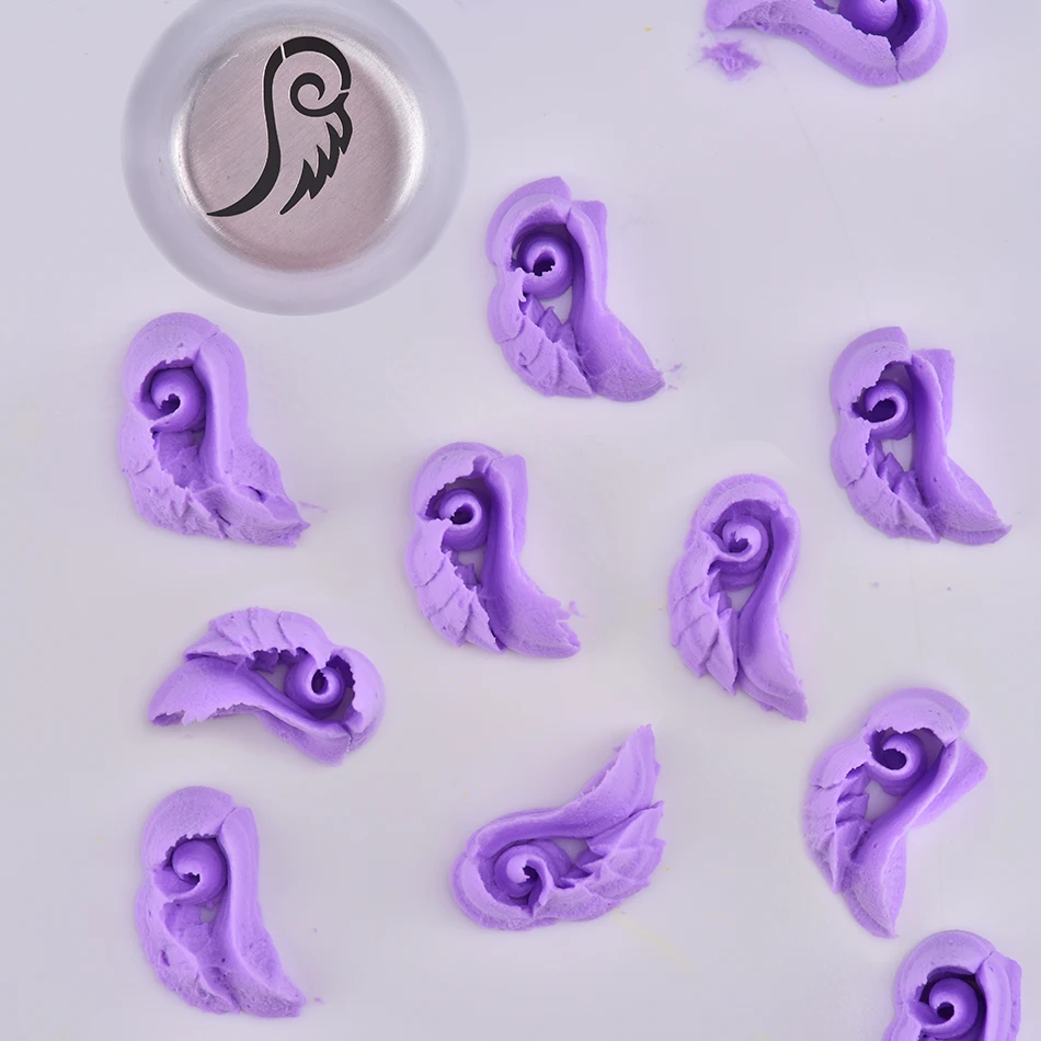 Крыло ангела DIY помадка русский торт сопла из нержавеющей стали глазурь