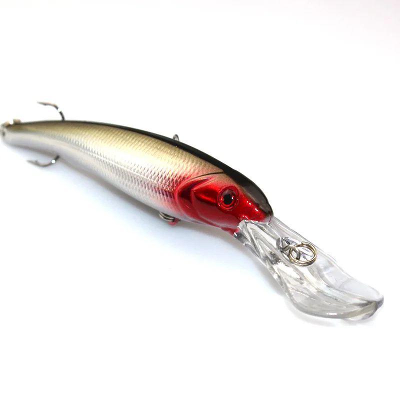 New Minnow Fishing Bait165mm 29g Deep Sea Trolling Jigging Lures 8color Hooks Tackle | Спорт и развлечения