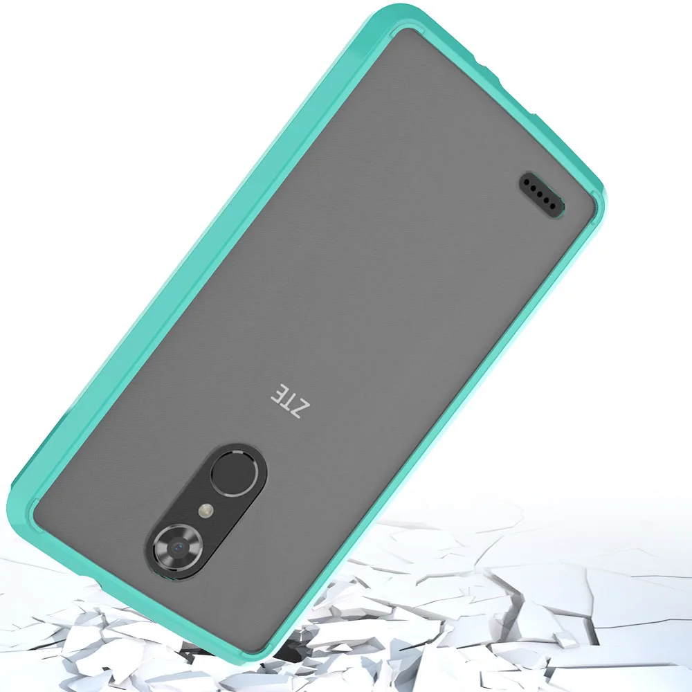 Для ZTE Max XL ударопрочный тонкий ТПУ Рамка Жесткий акриловый задний Чехол