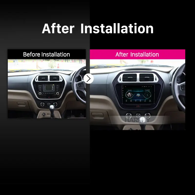 Harfey для Mahindra TUV300 2015 Android 8 1 9 дюймов головное устройство радио с Bluetooth и GPS AUX wifi