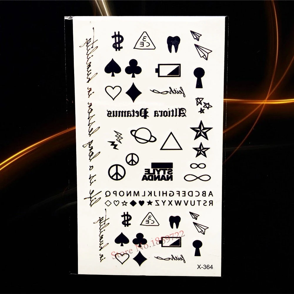 1 шт. новый дизайн Летний стиль цветные наклейки с бантом тату HAQ41 маленькая