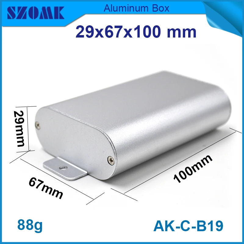 Электронная коробка из алюминия (project) одна шт серебряного цвета очень красивая