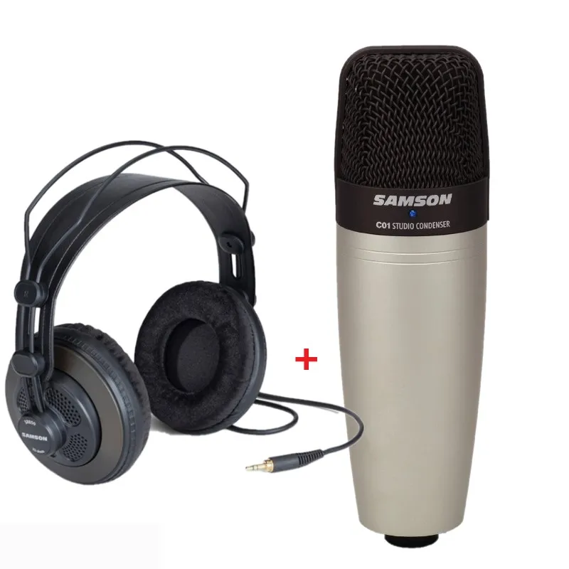 SAMSON C01 и SR950 конденсаторный микрофон наушники для монитора записи вокала