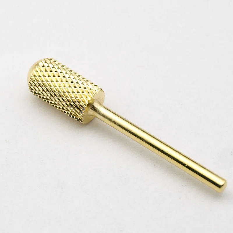 Профессиональный твердосплавный сверло для ногтей Easy Nail 3/32 дюйма, 3 размера, купольное круглое сверло, электрическая пилочка для ногтей, Золотое сверло