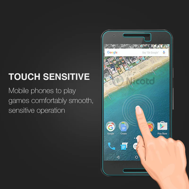 Nicotd Премиум Закаленное стекло для LG Nexus 5X Google 6 6plus 5 4 9H защита экрана закаленная