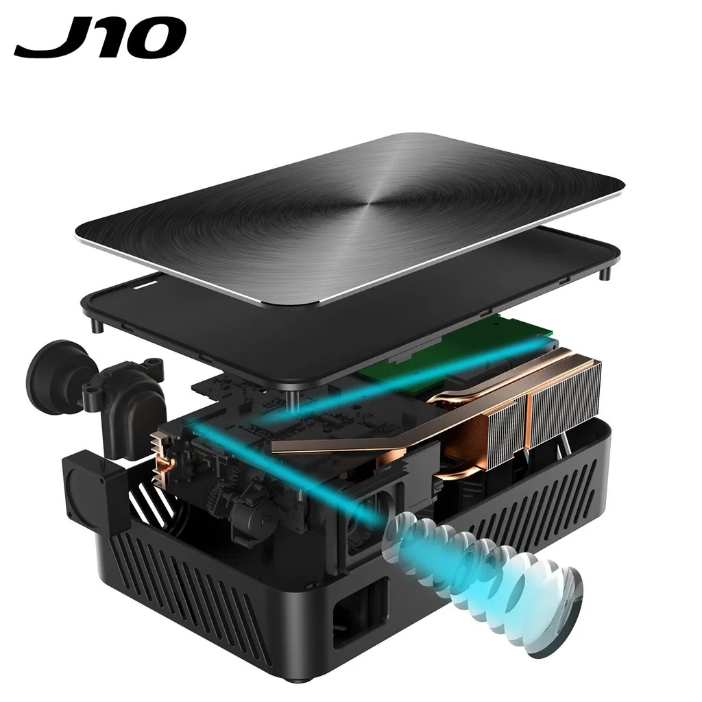 Marca AUN J10 300 ANSI DLP проектор Full HD 1080P Поддержка 4K видео проектор EU 18Dec18