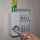 Автоматический держатель для зубной щетки, диспенсер для зубной пасты и держатель для зубной щетки + держатель для 5 зубных щеток, аксессуары для ванной комнаты