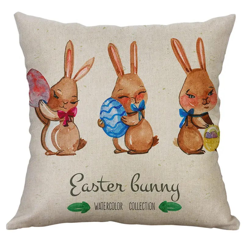 Горячая Распродажа Happy Easter Bunny яйцо диван мягкая кровать украшения дома фестиваль