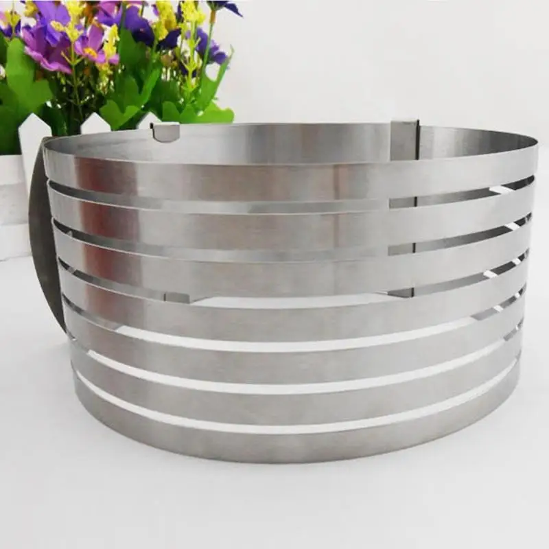 2019 New 1 pcs Adjustable Cake Layered Slicer Stainless Steel Retractable Circular Mousse Ring Cut Tool Round Cutter | Дом и сад