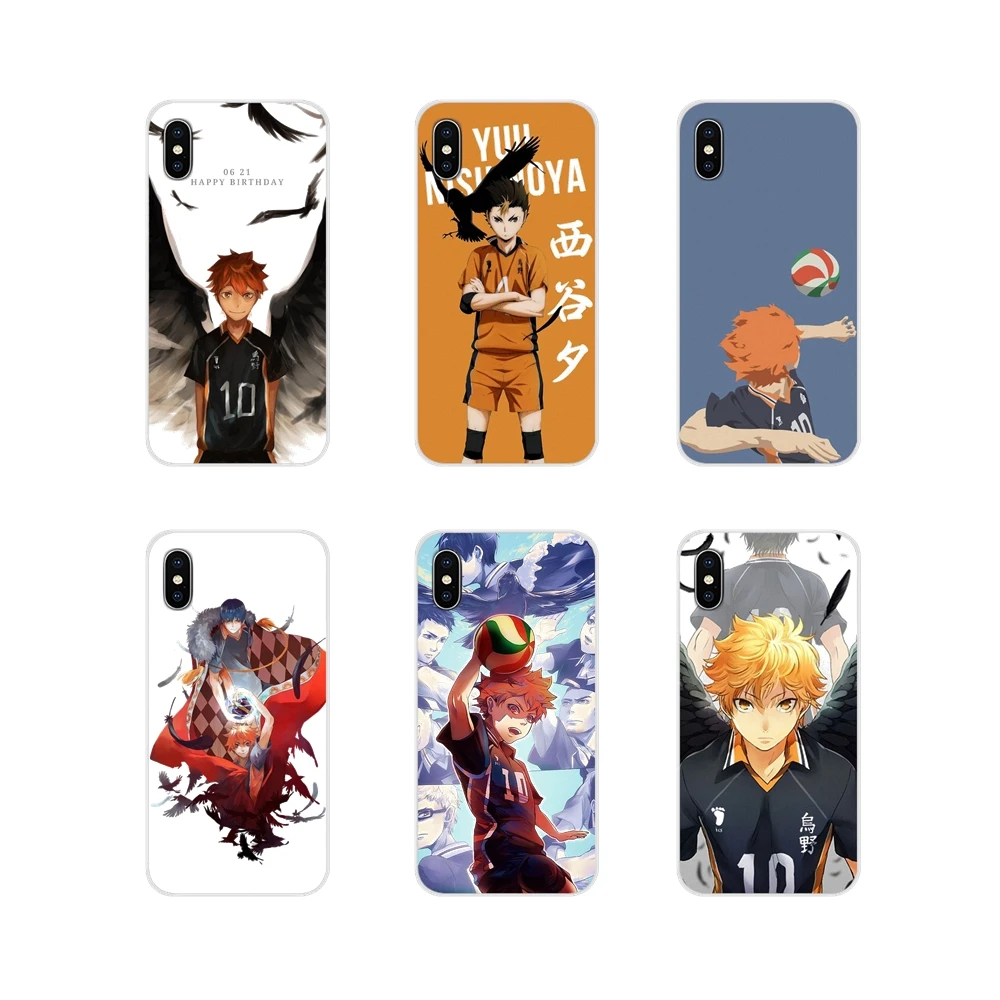 Для samsung Galaxy S3 S4 S5 Mini S6 S7 Edge S8 S9 S10 Lite Plus Note 4 5 8 9 Haikyuu Render Shouyou Hinata прозрачные чехлы из