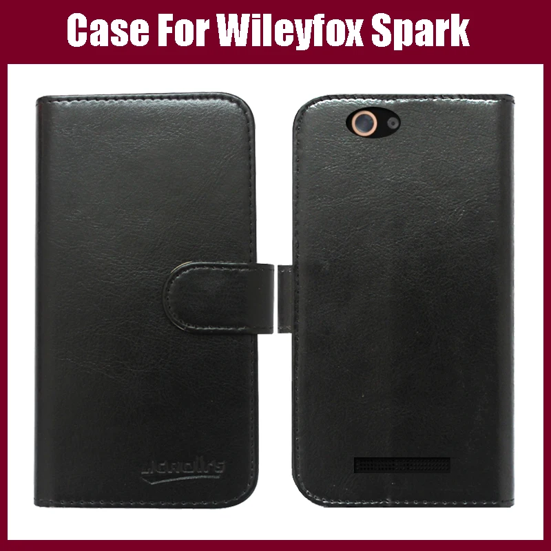 

Чехол Wileyfox Spark, Новое поступление, 6 цветов, высококачественный кожаный защитный чехол-книжка для телефона, чехол для Wileyfox Spark
