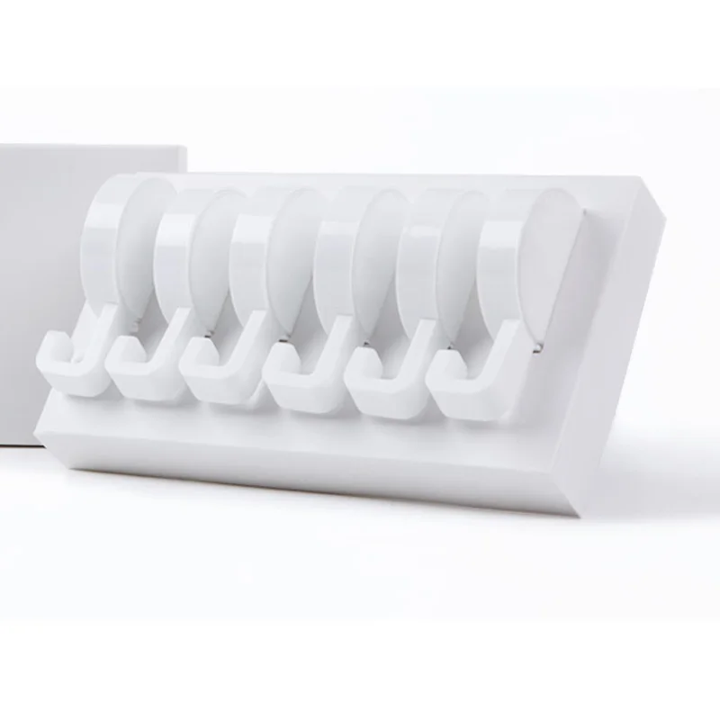 1Box 6ps 6 шт., Xiaomi Mijia HL, домашние настенные крючки, маленький клей, крепкий, для ванной комнаты, спальни, 3 кг, максимальная нагрузка - Цвет: 1Box 6ps