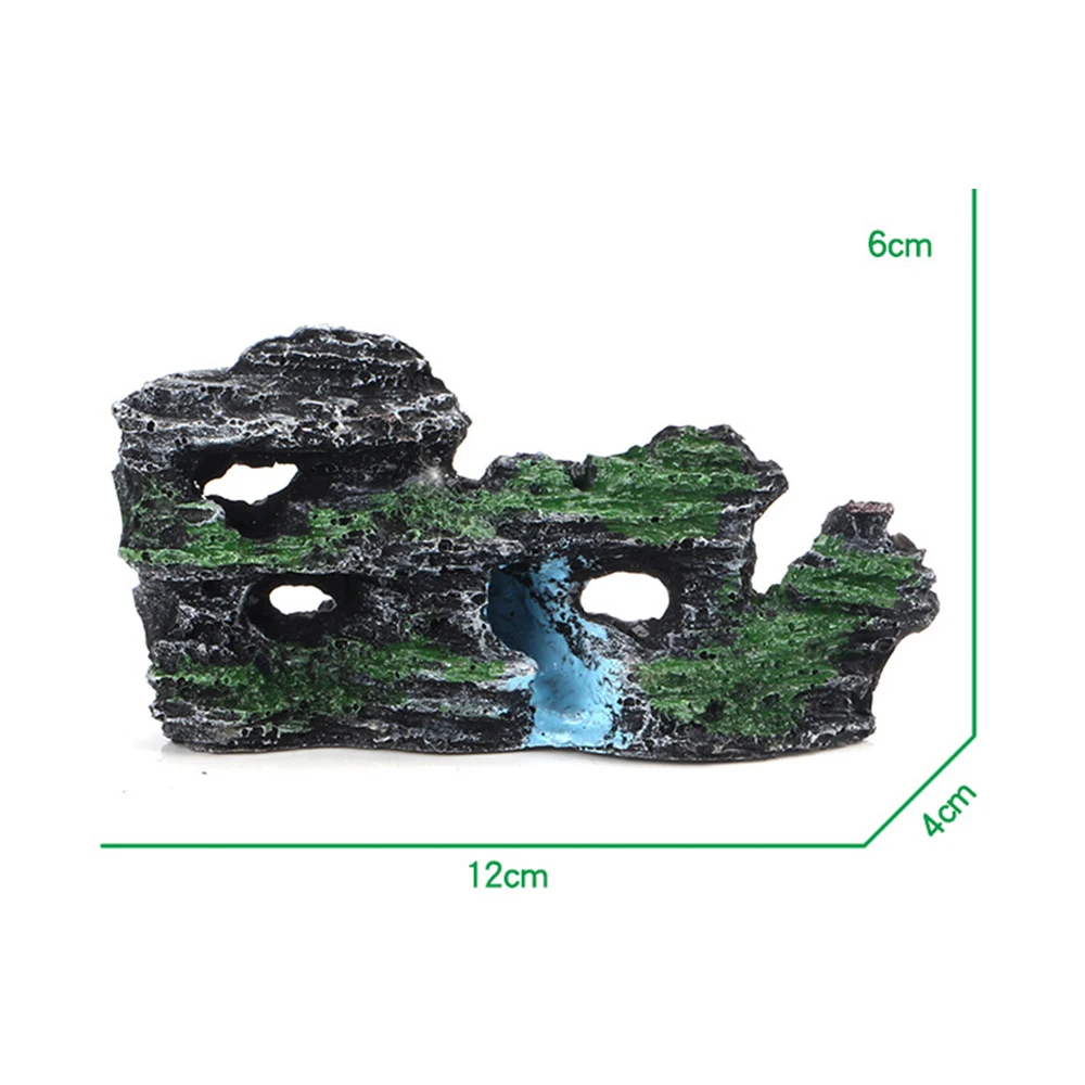 Новинка 2019 модный аквариум с видом на горы каменная смола рокерские сокрытия