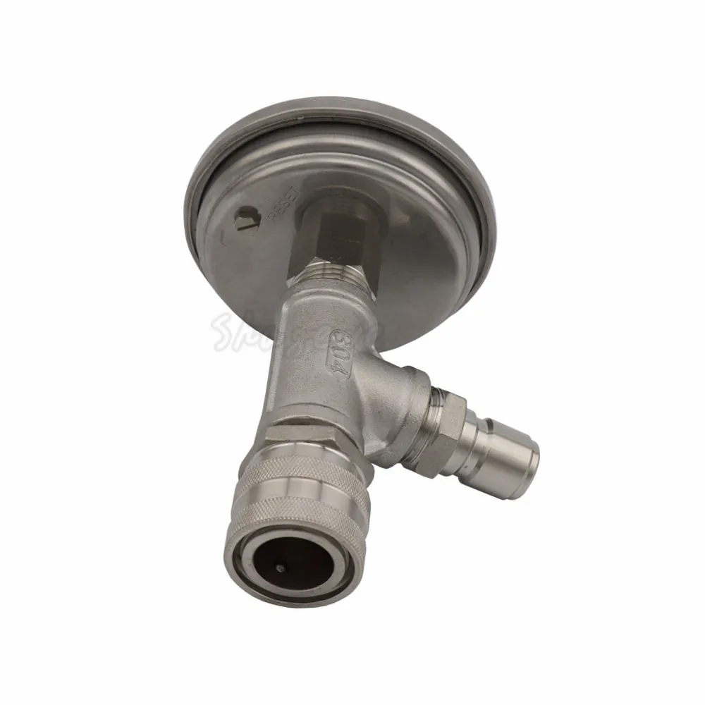 Homebrew 1/2 &quotрезьба в линии термометр с нержавеющей быстрого отключения Би