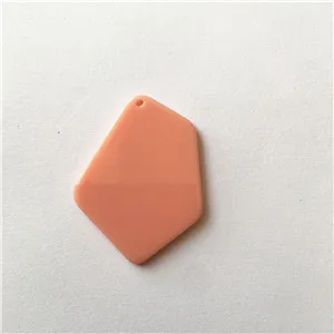 Новое поступление! 37x29mm100шт/лот Акриловые амулеты неправильной формы для сережек/сережек аксессуары/детали для серег DIY - Цвет: peach