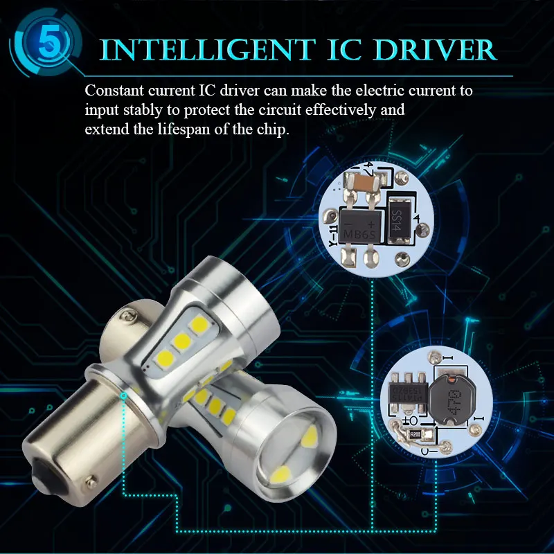 NAO PY21W светодиодный BAU15S Янтарный 3030 1200Lm SMD 1156 Автомобильная лампочка для авто, светильник 12В дневные ходовые огни 5 Вт белый красный передний указатель поворота Задний фонарь 6000K