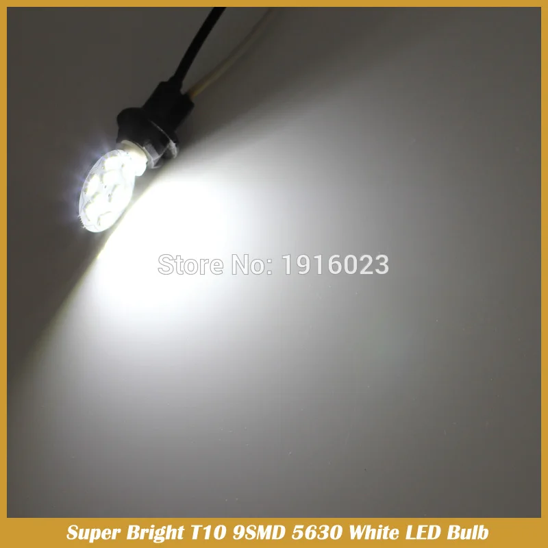2 шт. Белый T10 Клин RV озеленение 9SMD 5630 Светодиодные лампочки W5W 921 168 194 10-24V Купол