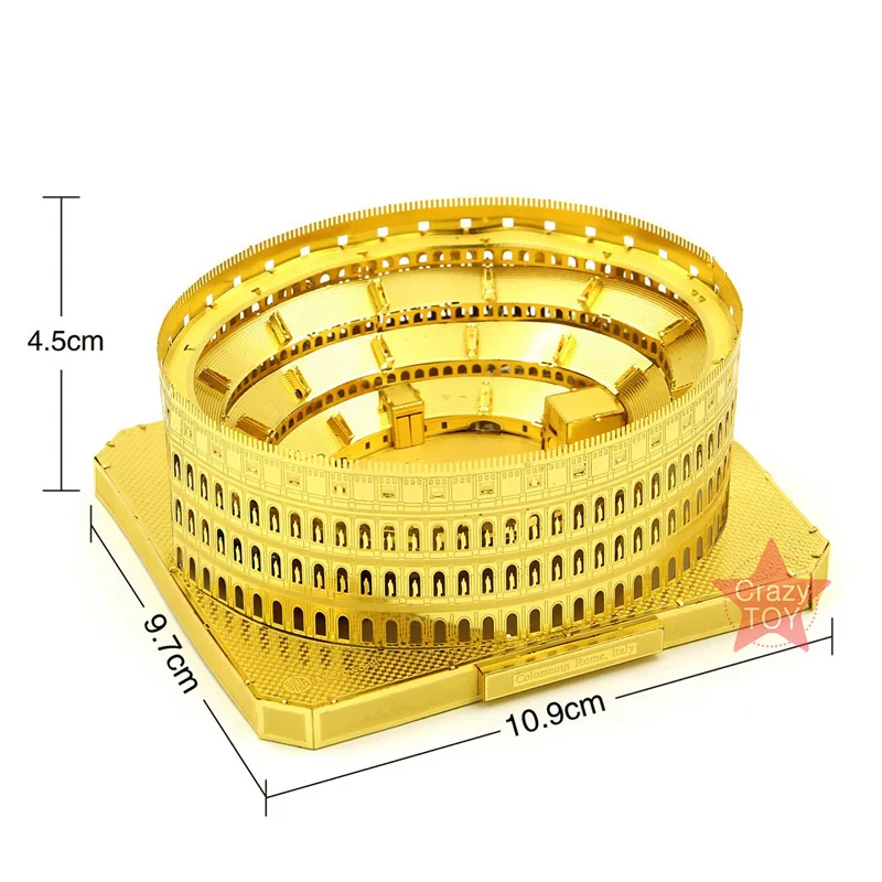 Микромир 3D металлические головоломки в римском стиле архитектурная модель