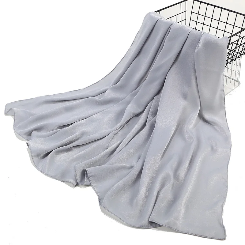 2019 Новый Шелковый мусульманский шарф хиджаб готовый носить шаль на голову