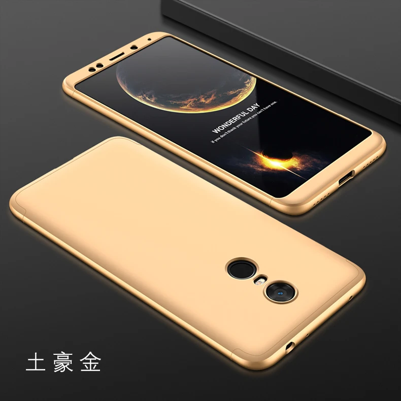 Роскошный бронированный чехол 360 для Xiaomi Redmi 5 Plus Redmi5 Pro, чехол, Жесткий Бампер, защитный чехол