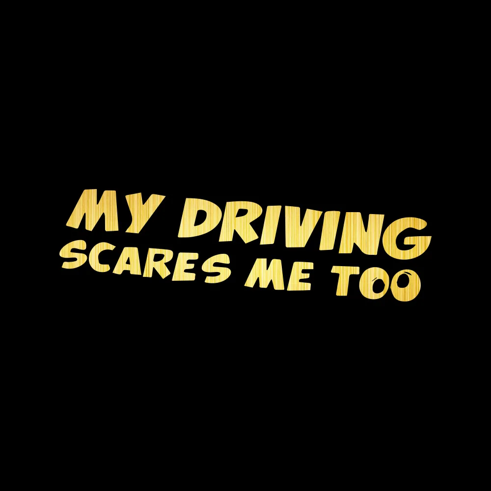 Забавные наклейки My Driving пугает меня слишком автомобильные на бампер и для
