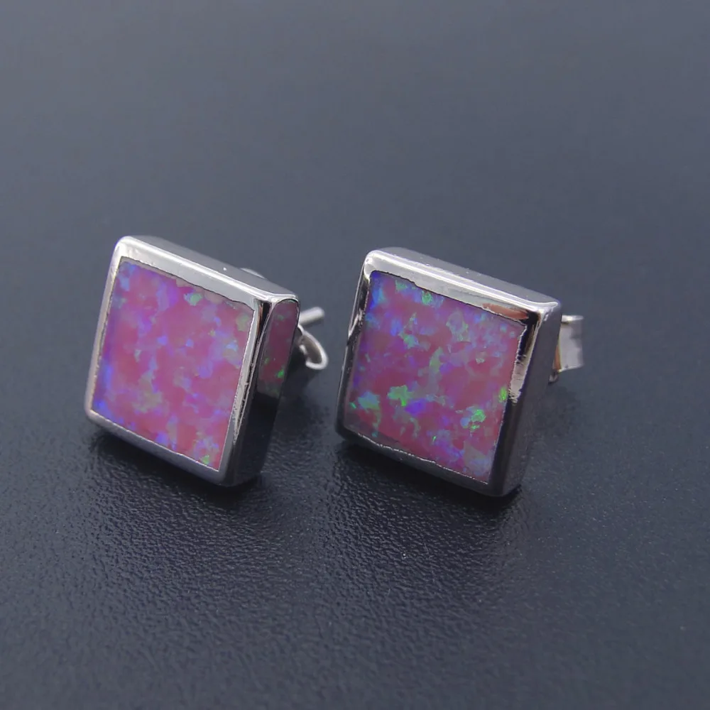 Женские серьги гвоздики с опалом серебро 925 пробы|stud earrings|earrings forearrings for women |