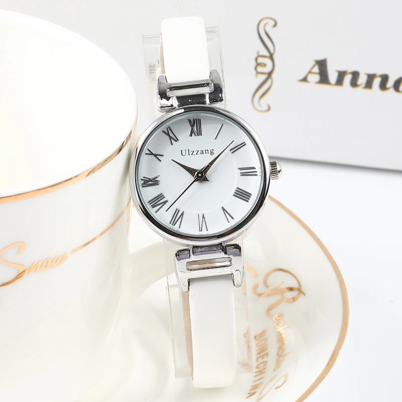

Exquisite small simple women dress watches retro leather female clock Ulzzang brand women's fashion mini design wristwatches
