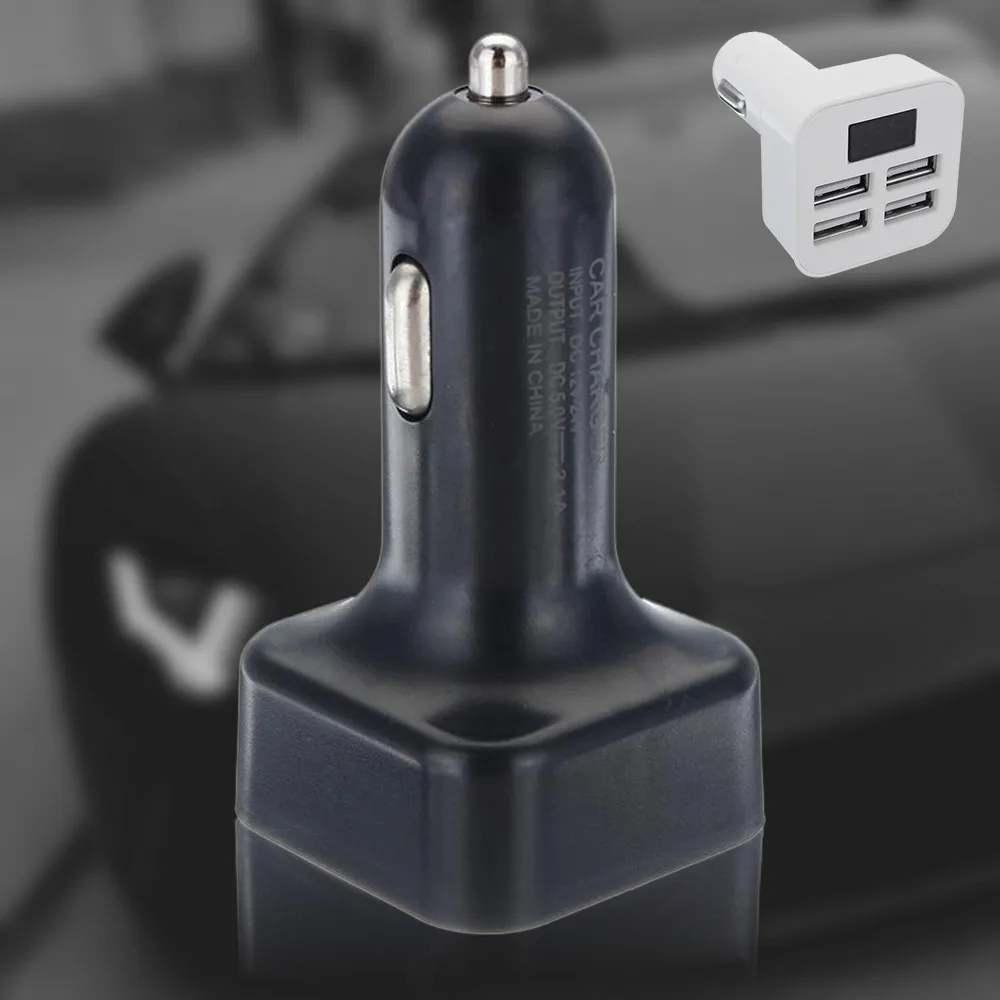 Светодиодный usb-адаптер для зарядки, 4 порта для мобильных телефонов, ROCK, быстрая зарядка для iphone8