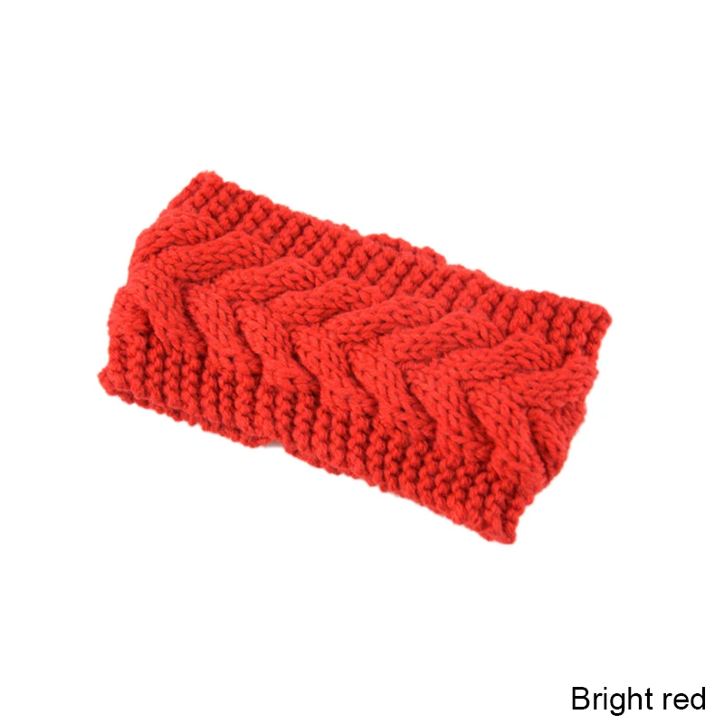 Женские зимние шапки, модные зимние вязанные шапочки Skullies Beanies, аксессуары для волос - Цвет: bright red