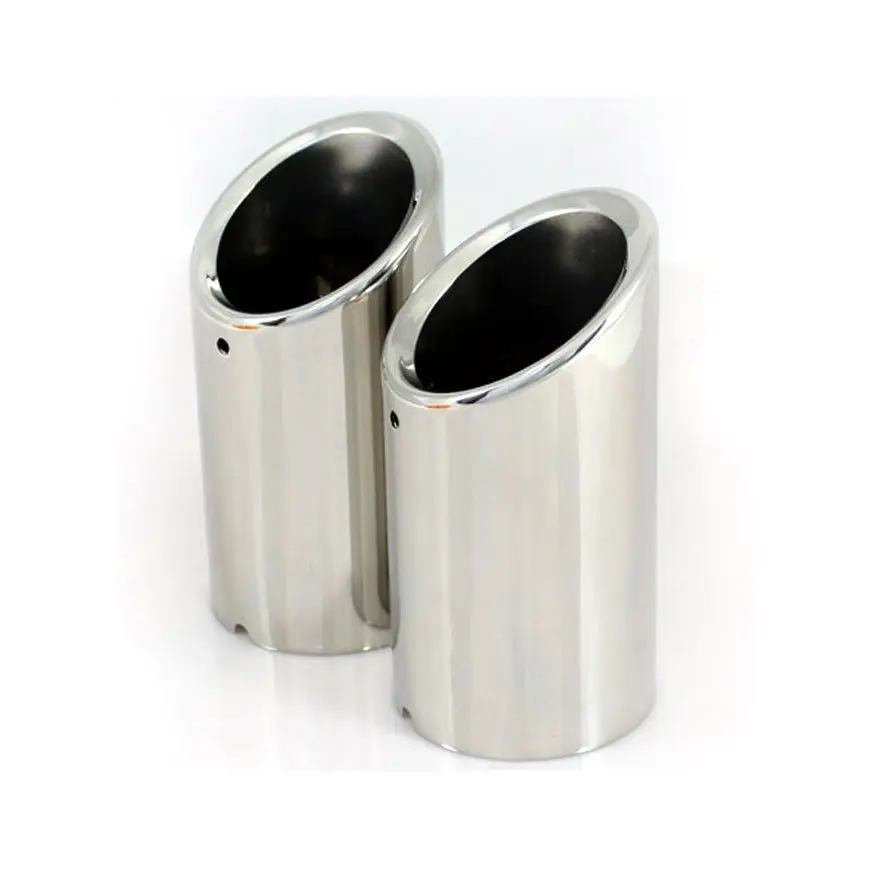 2pcs Stainless Steel Car Rear Exhaust Muffler Tip End Pipe for VW Golf 7 Mk7 2013-2014 | Автомобили и мотоциклы