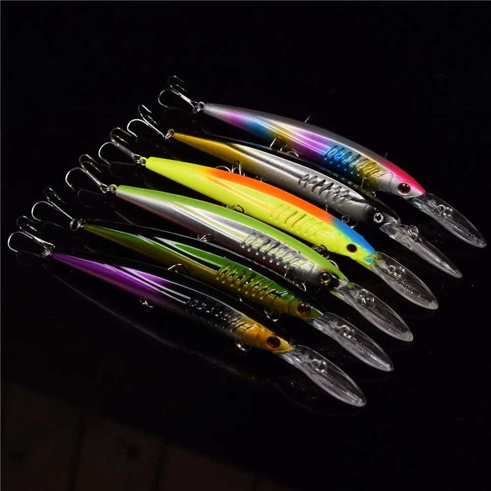 1PCS Fishing Lure Set New Long Tongue Isca Artificial Wobbler Pesca Bait fishing tackle Wholesale Minnow 14.5CM/12.2G | Спорт и
