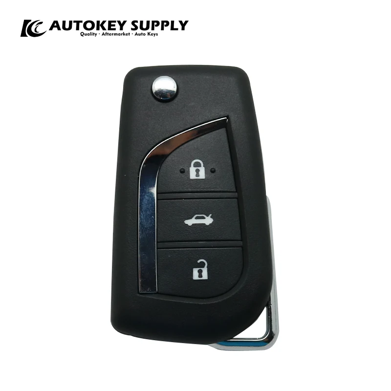 AKTYC412 AUTOKEYSUPPLY Corolla модифицированный 3 кнопочный дистанционный ключ 433 МГц (2014