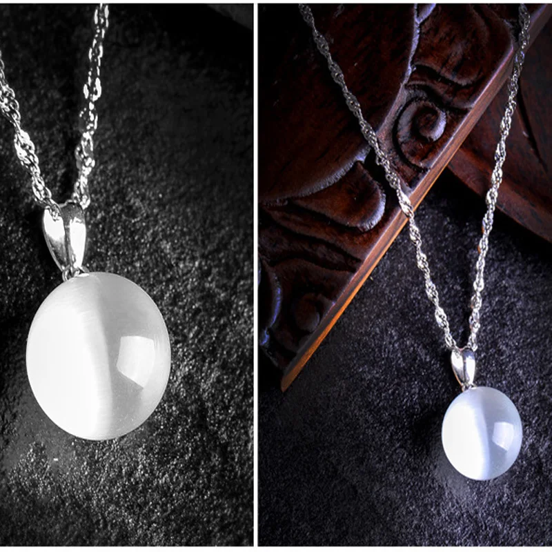 Женская подвеска в виде кошачьего глаза KITEAL летняя цепочка с натуральным камнем