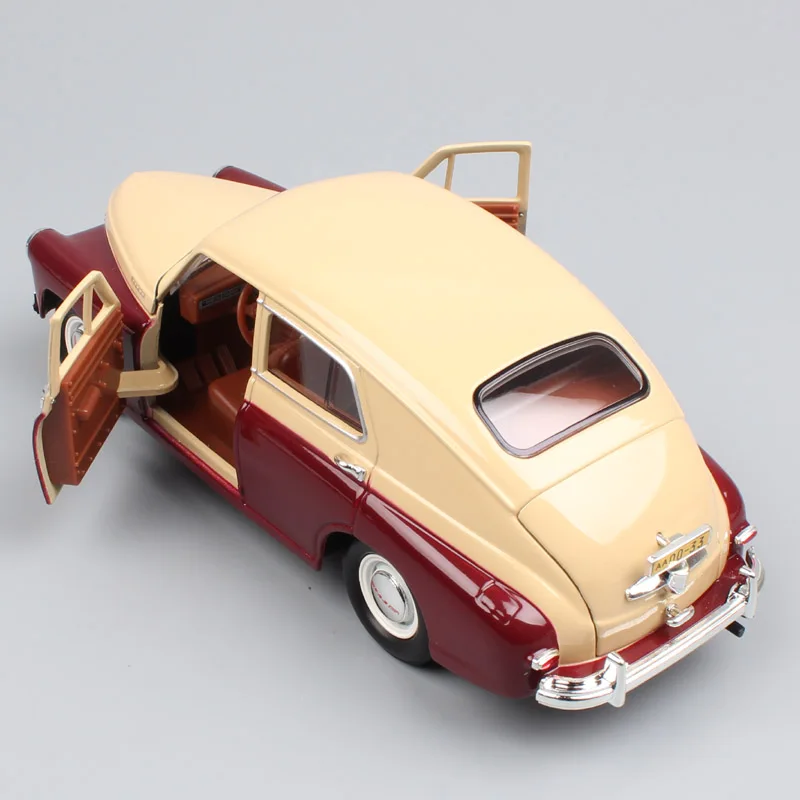 1:24 Масштаб Россия СССР горький газ М20 Pobeda FSO Warszawa Molotovets Gaz-M20 автомобили Седан литые Автомобили Модель игрушки подарки