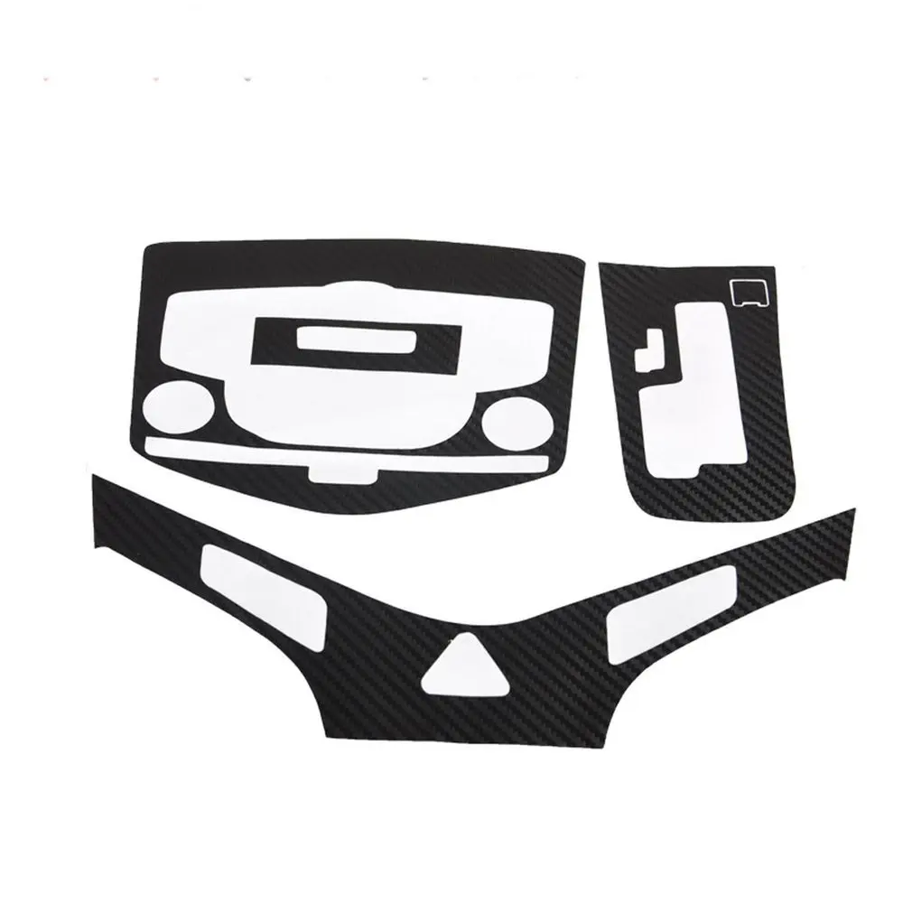 Автомобильный Стайлинг наклейка с эмблемой центральной панели из углеродного