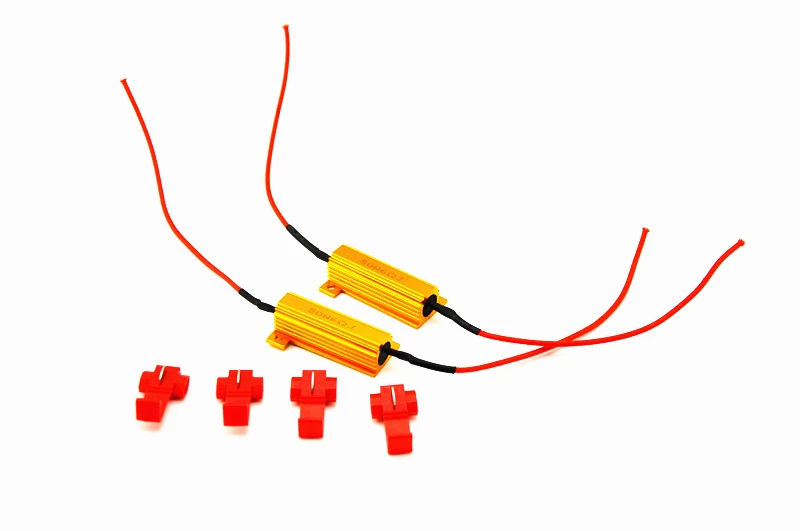 2 шт. спрятанные светодиодные индикаторы поворота 50 Вт 6 Ом | Фары в сборе