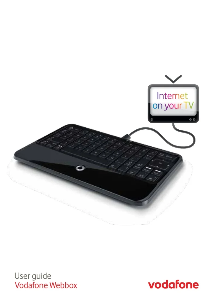 

Интернет-клавиатура Vodafone Webbox подключается к телевизору