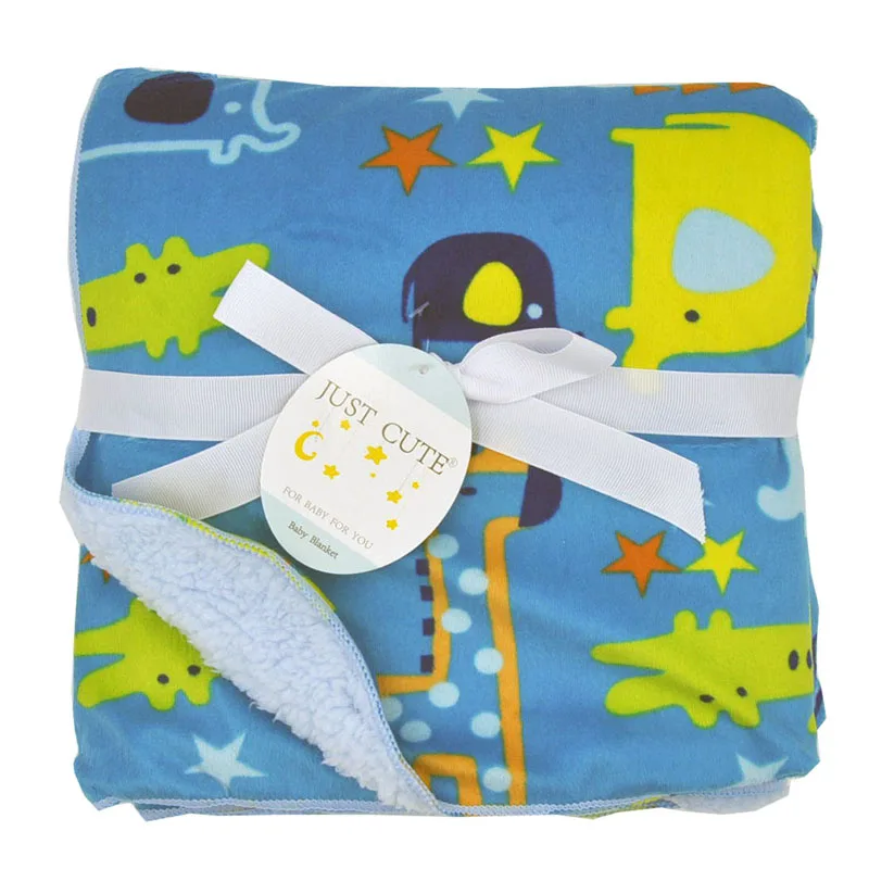 Baby Blankets Infant Swaddle Wrap Winter Coral Fleece Thicken Cute Cartoon Stroller Newborn Bedding Blankets|Одеяла и пеленки| |