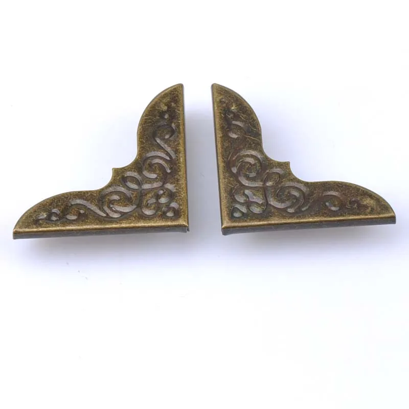 Бронзовые металлические углы для книг 20 шт. угловые протекторы коробки декора