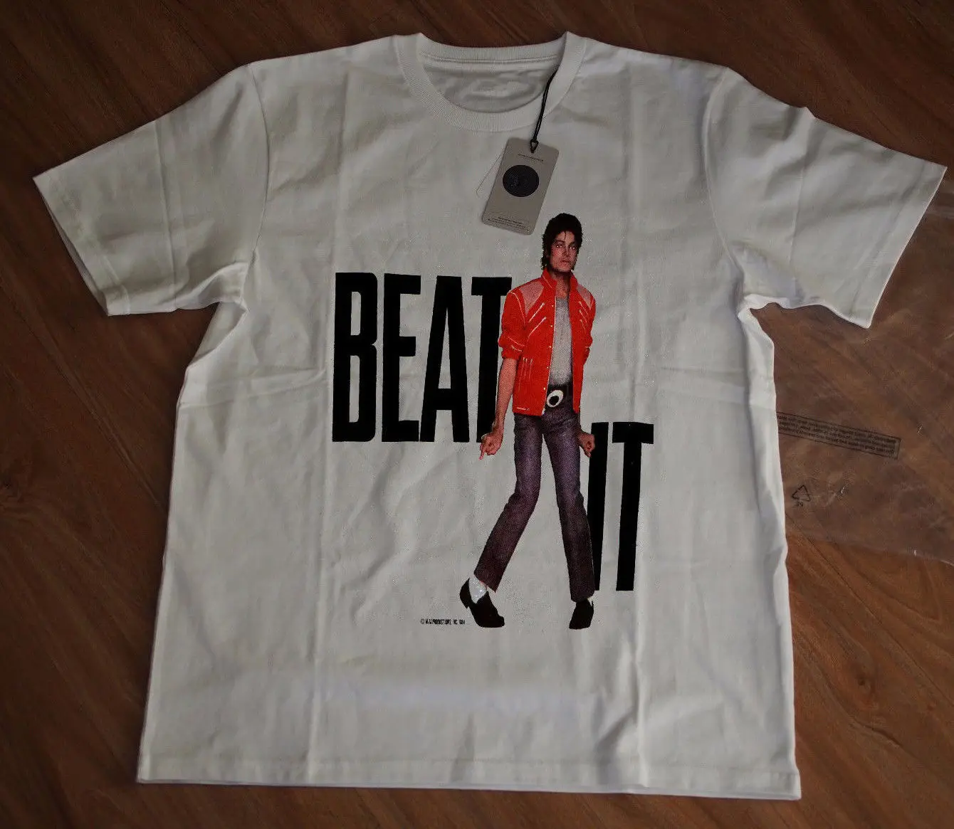 Майкл Джексон 5 рубашка vtg футболка 1984 Beat It Thriller King REPRINT | Мужская одежда