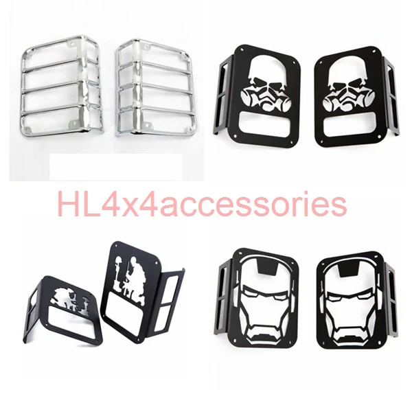 2 шт. задняя крышка для задних фонарей Накладка Защитная фар Jeep Wrangler JK