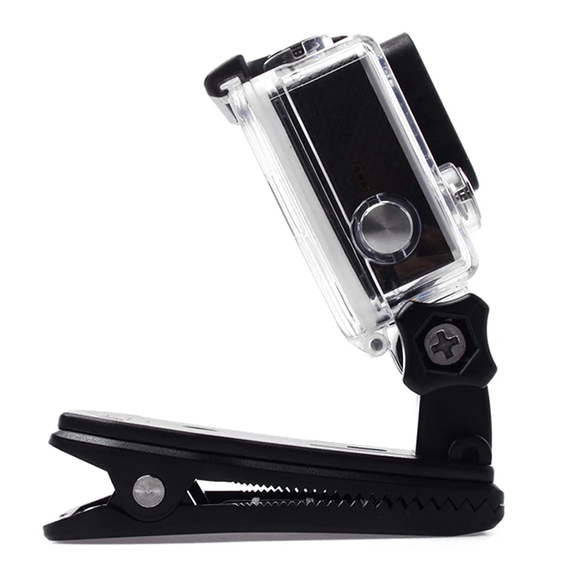 1pc 360 degree Chic Rotary Backpack Hat Rec-Mounts Clamp Mount for Go Pro Hero 2 3 3+ 4 | Электроника