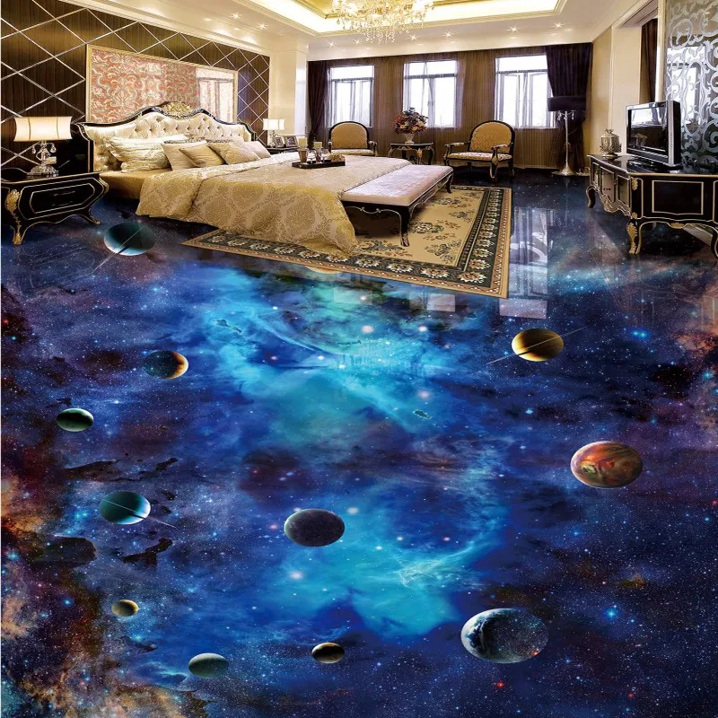 Бесплатная Доставка улица детский сад землю обои Star space полы живопись