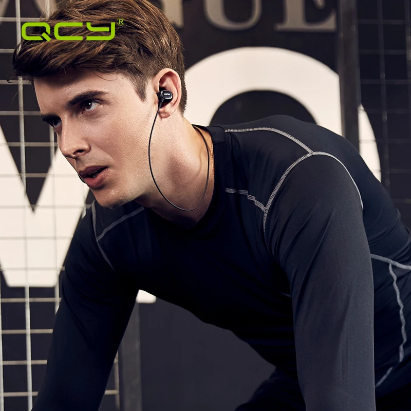 QCY наборы QY19 спорт беспроводные наушники bluetooth 4.1 aptx стерео гарнитура и