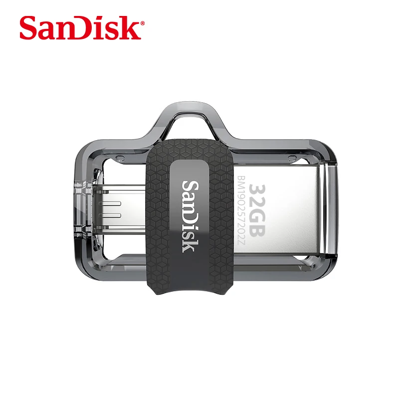 Sandisk мини USB 3,0 двойной OTG USB флеш-накопитель 16 ГБ 32 ГБ 64 ГБ 128 Гб флешки для телефона Android 10 лет гарантии