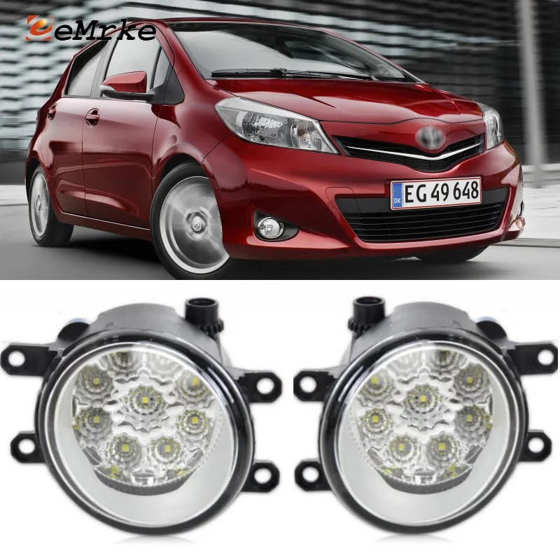 EEMRKE автостайлинг для Toyota Yaris 2006 2017 SMD 9 штук светодиодные галогенные