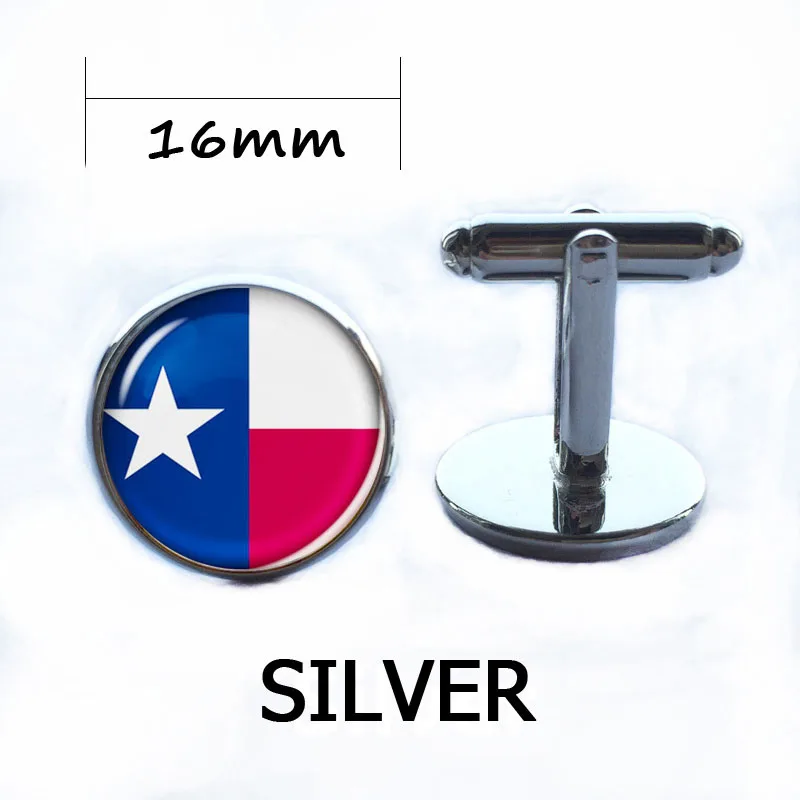 Diy Ювелирный винтажный воротник hechos a mano foto ee. uu. Стеклянный купол bandera de Texas colgante plata