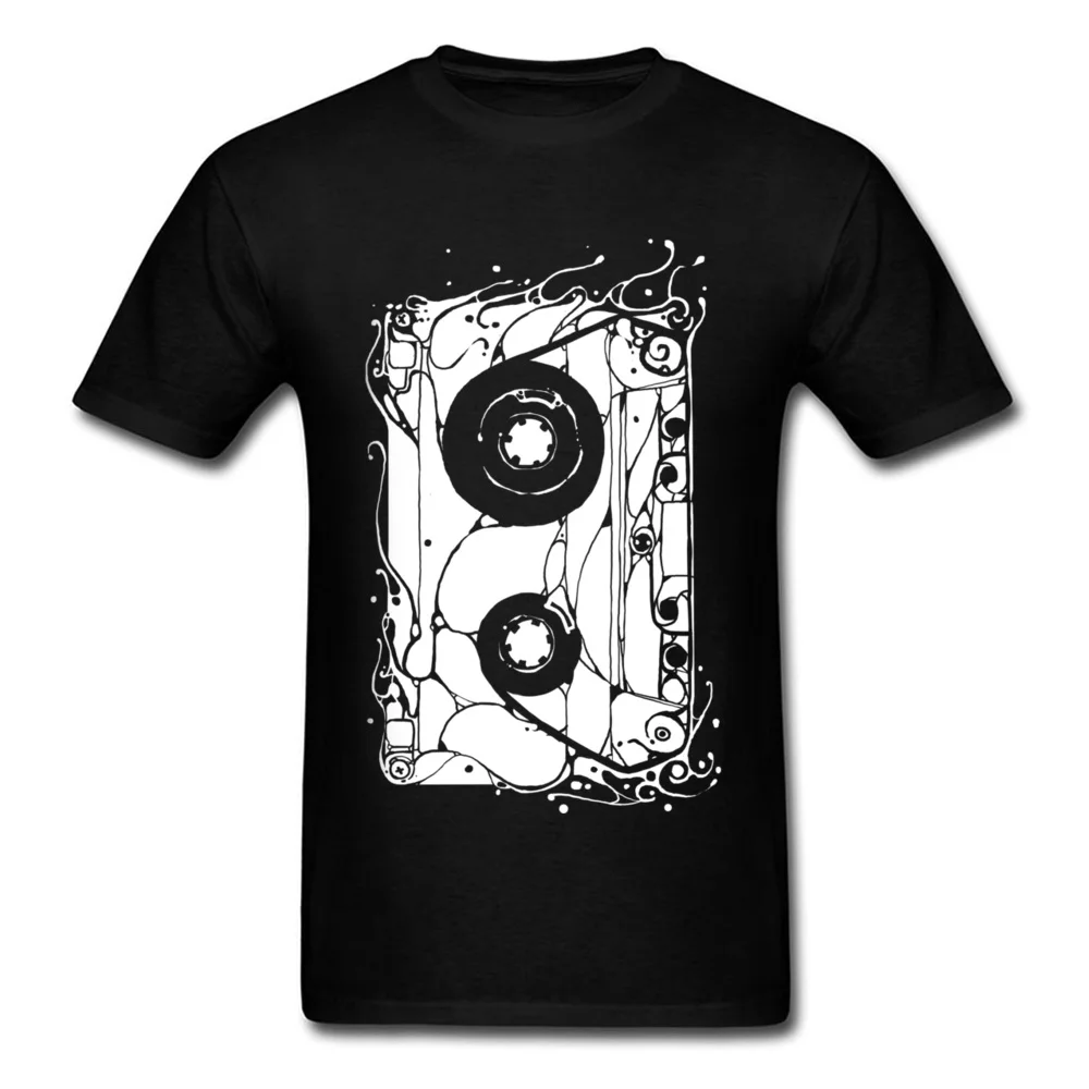Old Pattern Cassette Graphic T-Shirts For Men Vintage House Music T Shirt AF Tshirt  Happy Tape Tee Shirts Top Quality Clothes