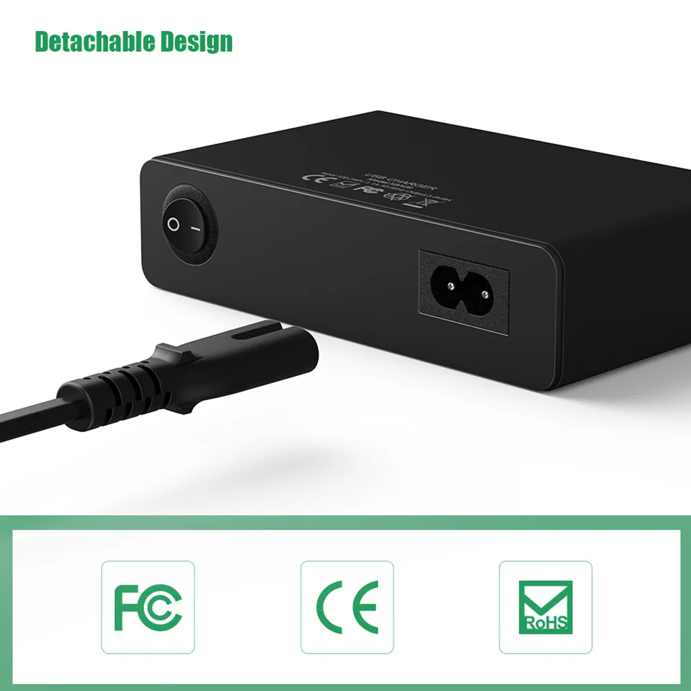 Многократное Зарядное устройство USB 10 портов Быстрая зарядка Настольный