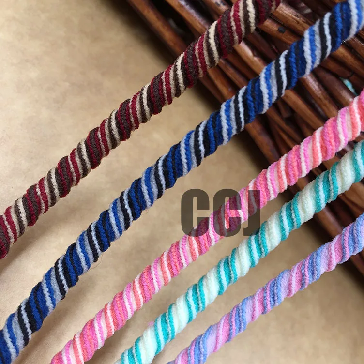 Хорошее качество! 4 мм диаметр Цвет Ретро Стиль Круглая эластичная/мягкая нить